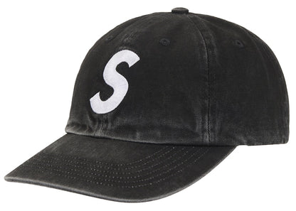 Supreme Pigment Coated 2-Tone S Logo 6-Panel Black