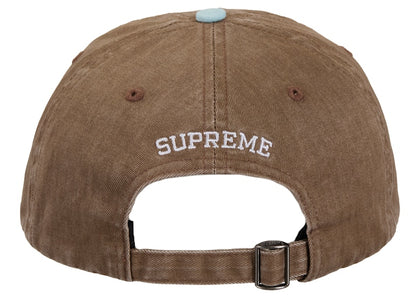 Supreme Pigment Coated 2-Tone S Logo 6-Panel Brown