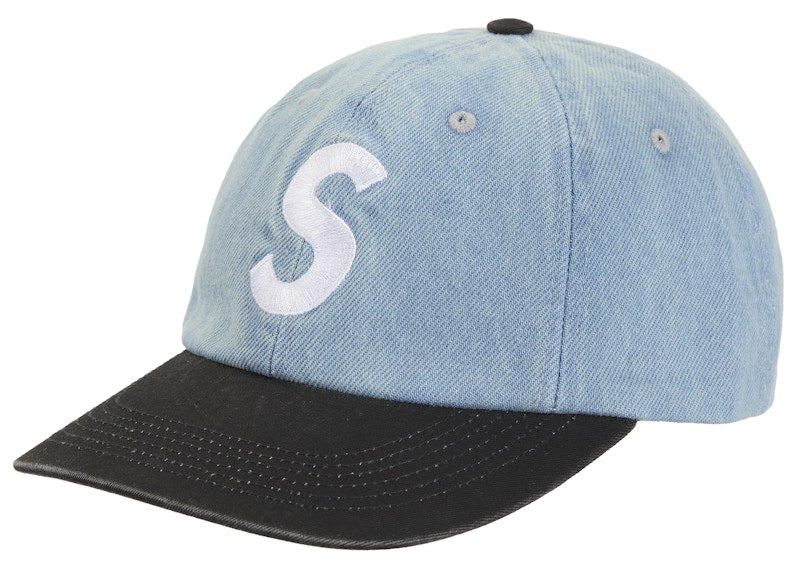 Supreme Pigment Coated 2-Tone S Logo 6-Panel Denim