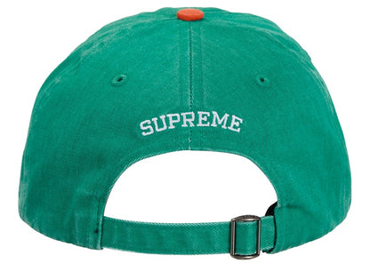 Supreme Pigment Coated 2-Tone S Logo 6-Panel Green