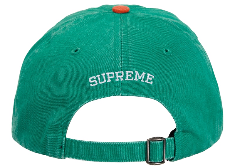 Supreme Pigment Coated 2-Tone S Logo 6-Panel Green