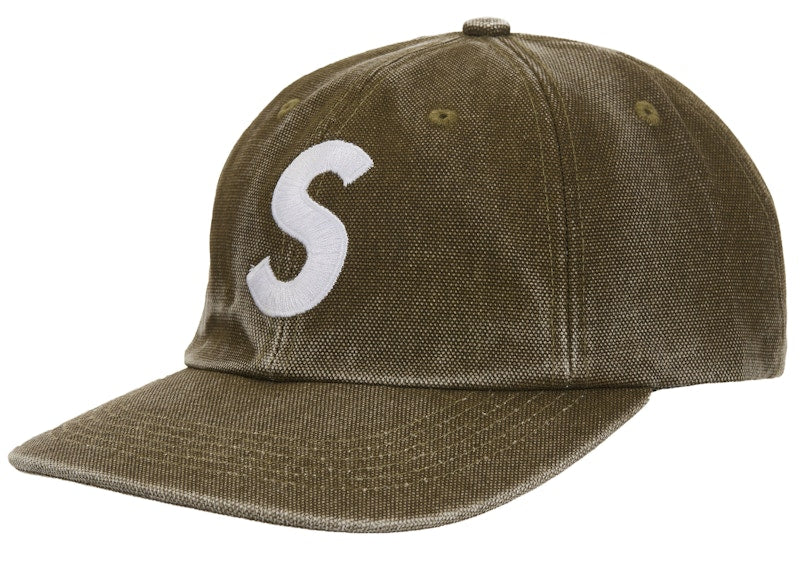 Supreme Pigment Coated Canvas S Logo 6-Panel Brown