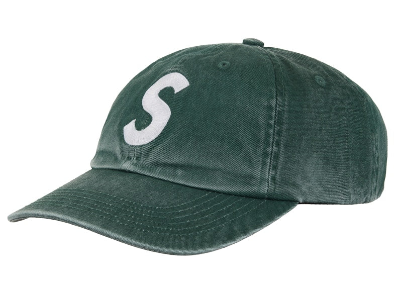 Supreme Pigment Coated S Logo 6-Panel Green