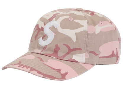 Supreme Pigment Coated S Logo 6-Panel Pink Camo