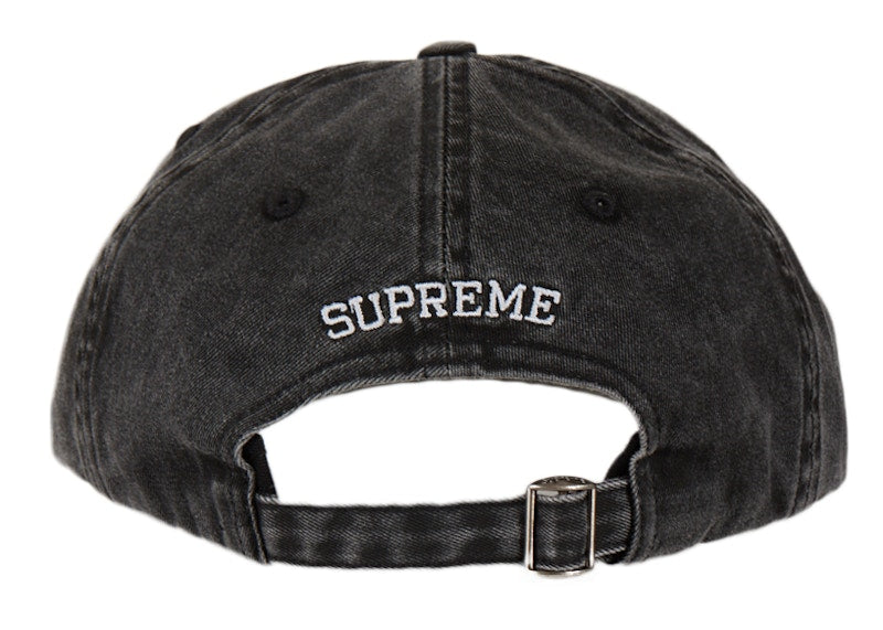 Supreme Pigment Print S Logo 6-Panel 6-Panel (FW22) Black