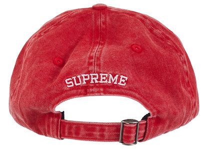 Supreme Pigment Print S Logo 6-Panel (FW23) Red