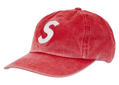 Supreme Pigment Print S Logo 6-Panel (FW23) Red