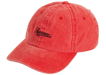 Supreme Pigment Print Script Logo 6-Panel Red