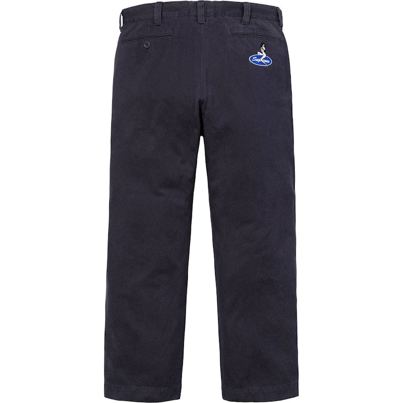Supreme Pin Up Chino Pant Light Navy