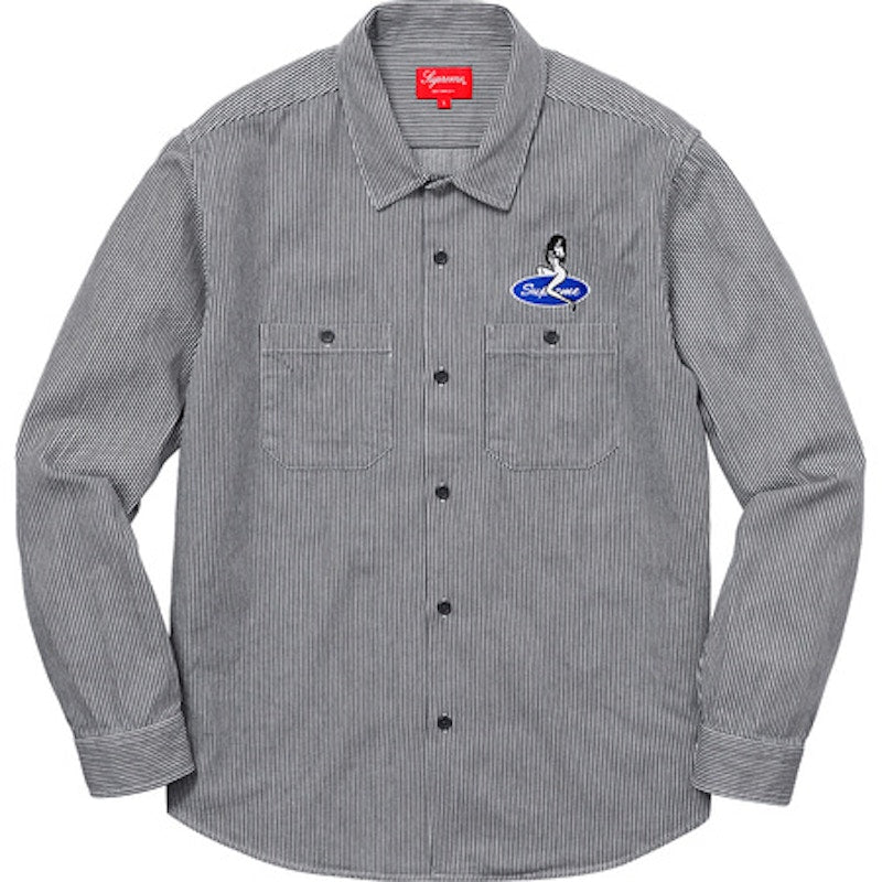 Supreme Pin Up Work Shirt Hickory Stripe