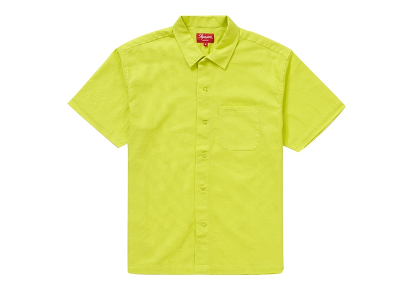 Supreme Pinhole S/S Shirt Lime
