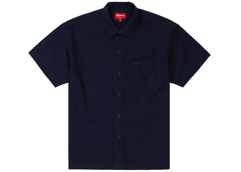 Supreme Pinhole S/S Shirt Navy
