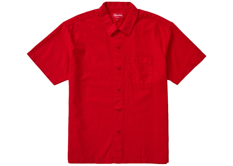 Supreme Pinhole S/S Shirt Red