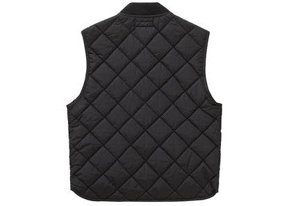 Supreme Pins Quilted Work Vest Black