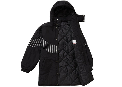 Supreme Pinstripe Panel Sports Parka Black
