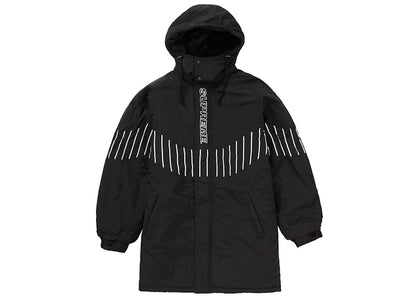 Supreme Pinstripe Panel Sports Parka Black