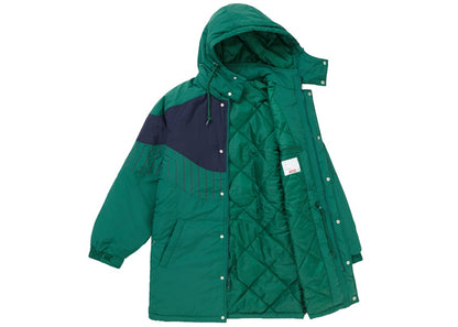 Supreme Pinstripe Panel Sports Parka Green