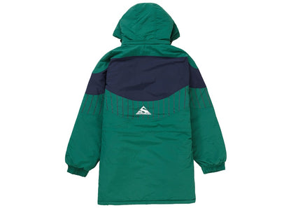 Supreme Pinstripe Panel Sports Parka Green