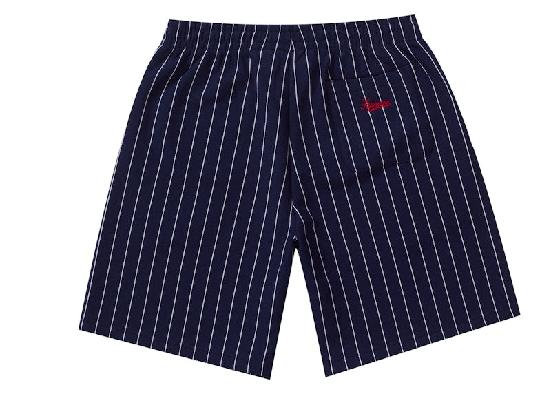 Supreme Pinstripe Sweatshort Navy
