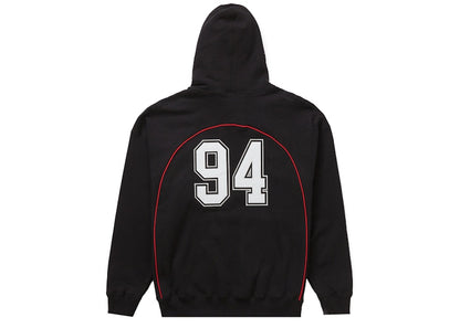 Supreme Boxy Piping Arc Hooded Sweatshirt Black