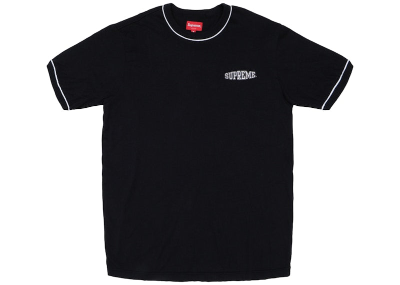 Supreme Piping Ringer Tee Black