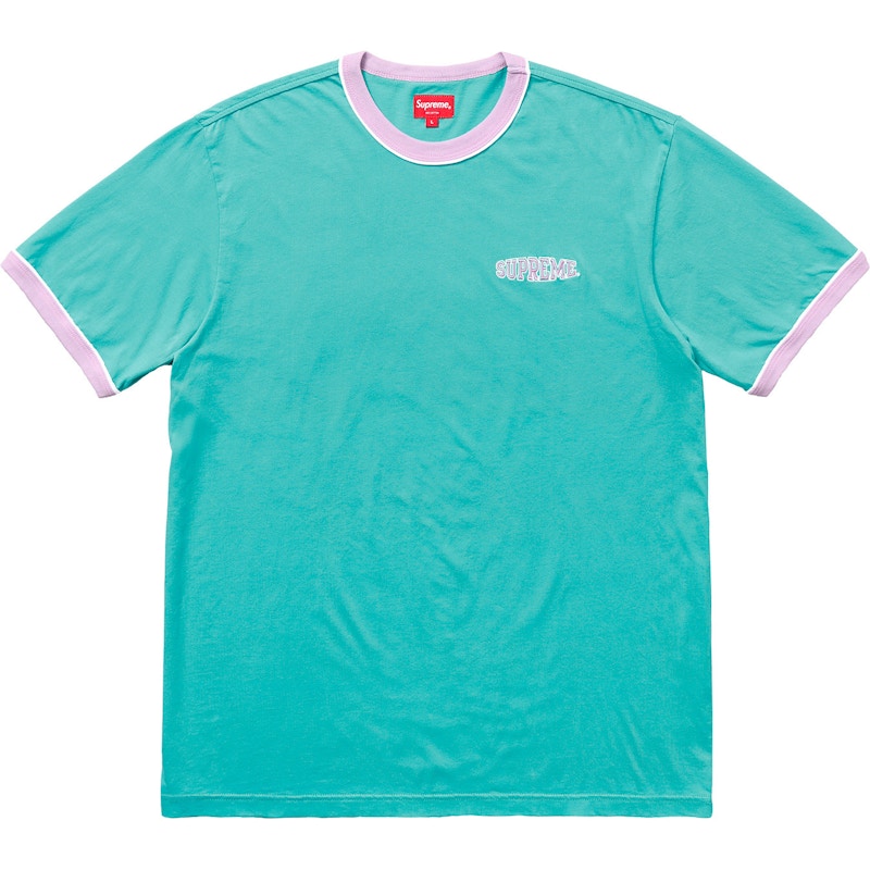 Supreme Piping Ringer Tee Teal