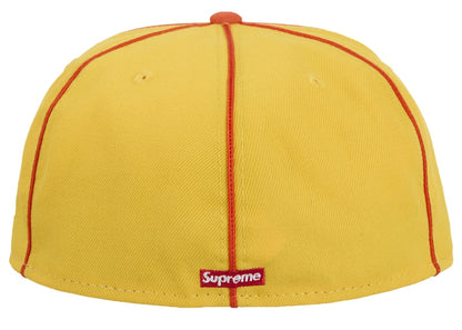 Supreme x New Era Piping Script Logo Cap Yellow