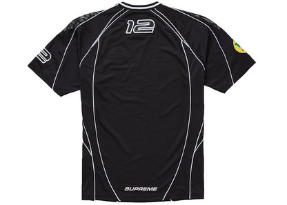 Supreme Piping Soccer Jersey Black