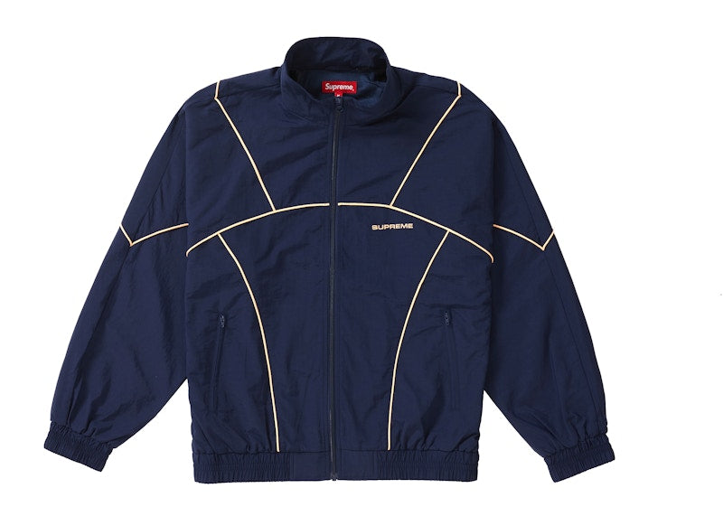 Supreme Piping Track Jacket (SS19) Navy
