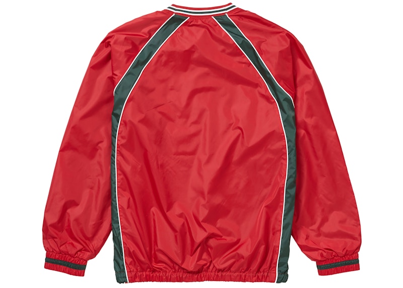 Supreme Piping Warm Up Pullover Red