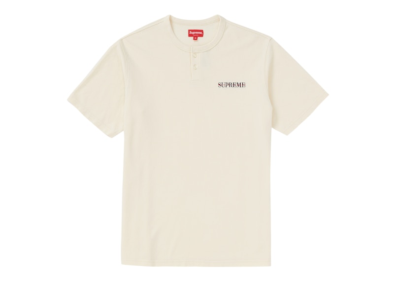 Supreme Pique S/S Henley Natural