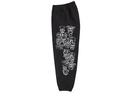 Supreme Pitbulls Embroidered Sweatpant Black