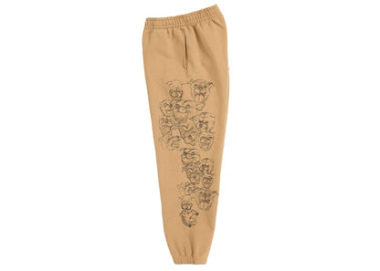 Supreme Pitbulls Embroidered Sweatpant Brown