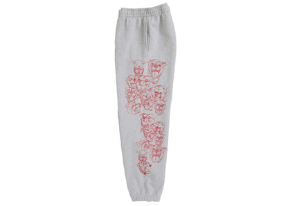Supreme Pitbulls Embroidered Sweatpant Heather Grey