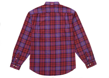 Supreme Plaid Flannel Shirt (FW24) Purple