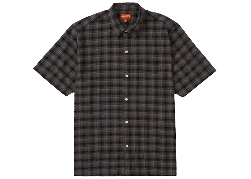Supreme Plaid S/S Shirt (SS22) Black