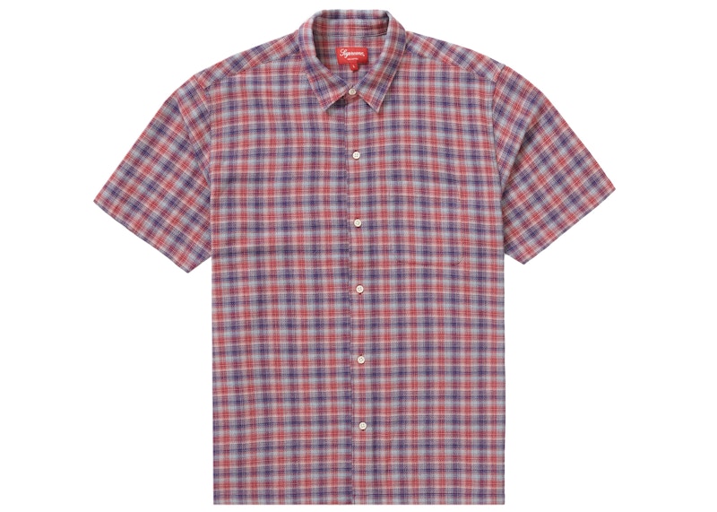 Supreme Plaid S/S Shirt (SS22) Red