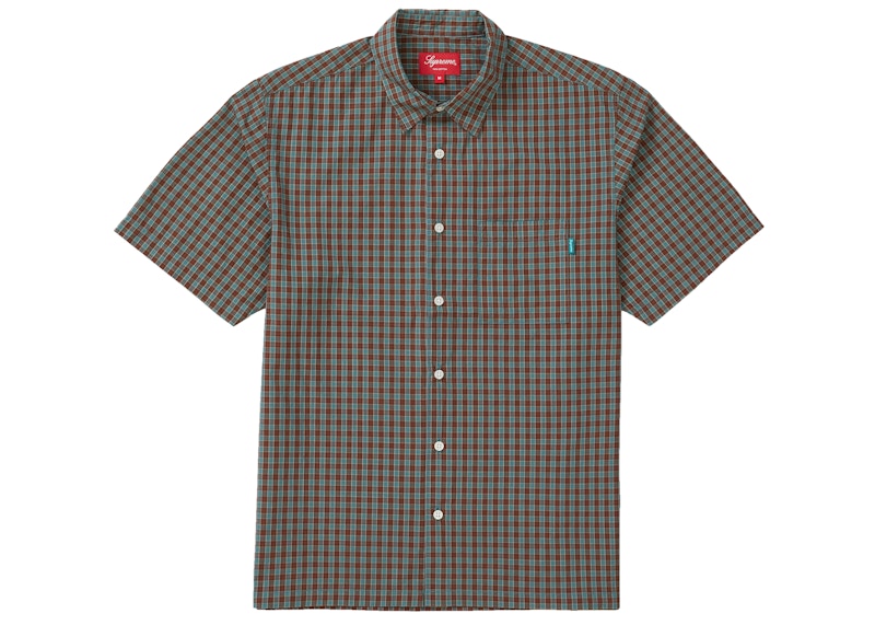 Supreme Plaid S/S Shirt Teal