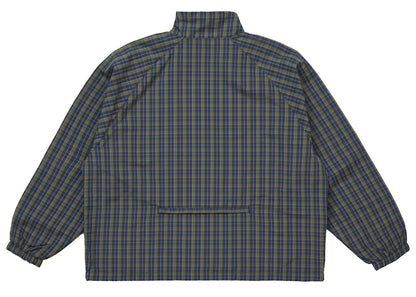 Supreme Plaid Track Jacket Navy