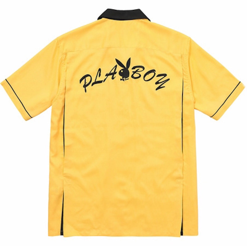 Supreme Playboy Bowling Shirt Yellow