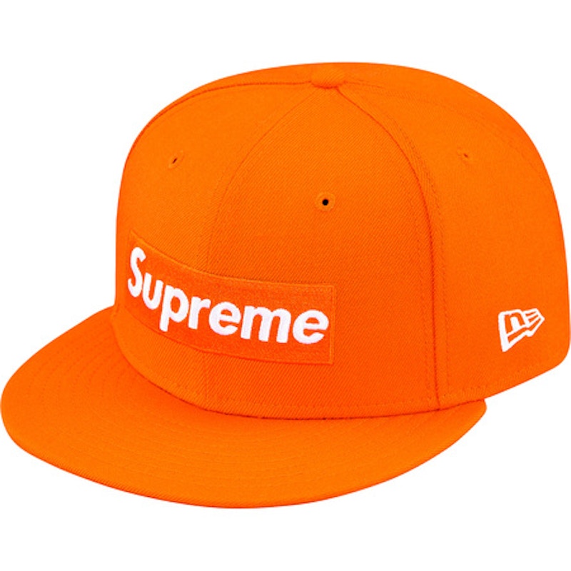 Supreme Playboy Box Logo New Era Cap Orange