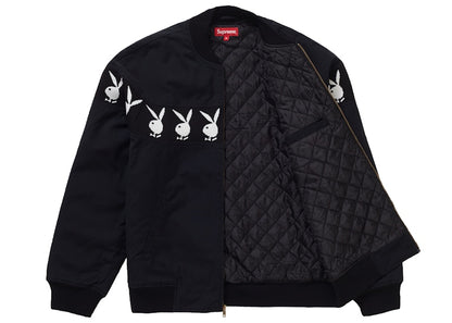 Supreme Playboy Crew Jacket Black