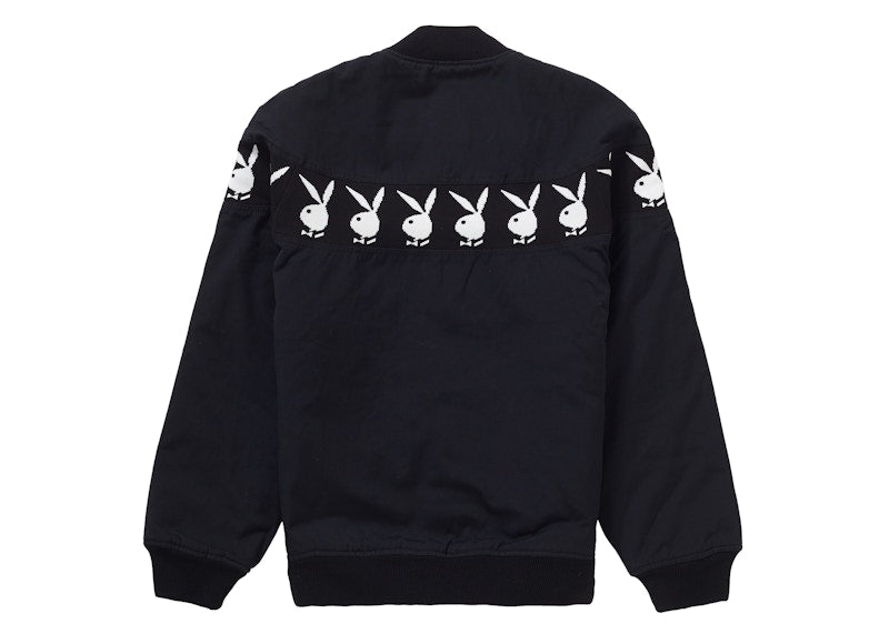 Supreme Playboy Crew Jacket Black