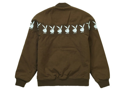 Supreme Playboy Crew Jacket Brown