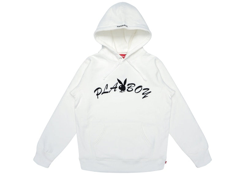 Supreme Playboy Hooded Sweatshirt (SS17) White