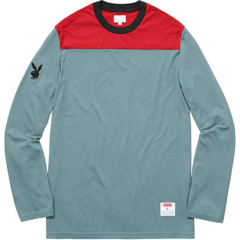 Supreme Playboy LS Football Top Slate