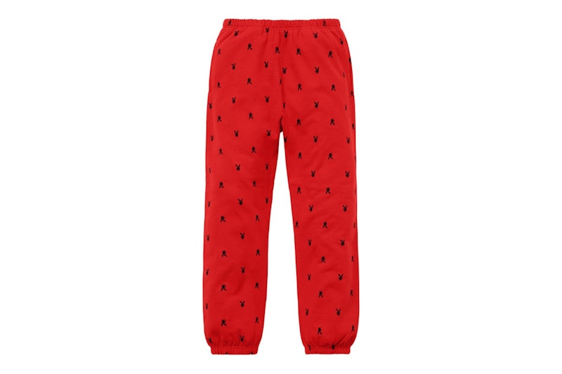 Supreme Playboy Sweatpant Red
