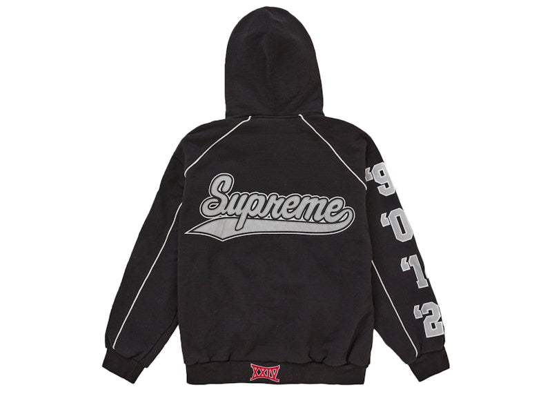 Supreme Playoffs Zip Up Hooded Sweatshirt Black