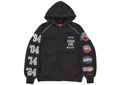 Supreme Playoffs Zip Up Hooded Sweatshirt Black