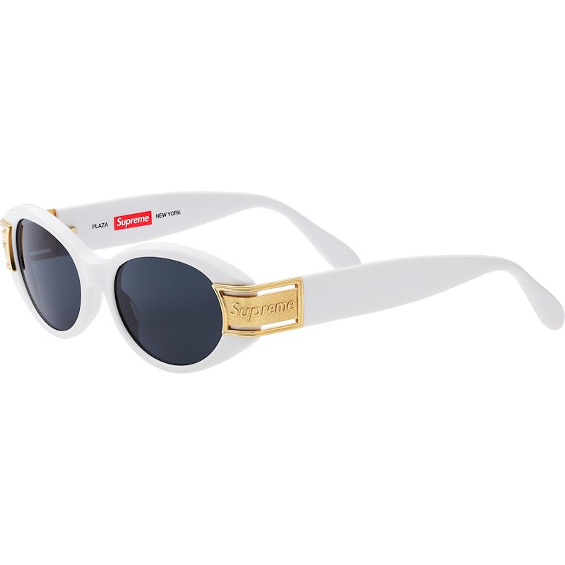 Supreme Plaza Sunglasses White